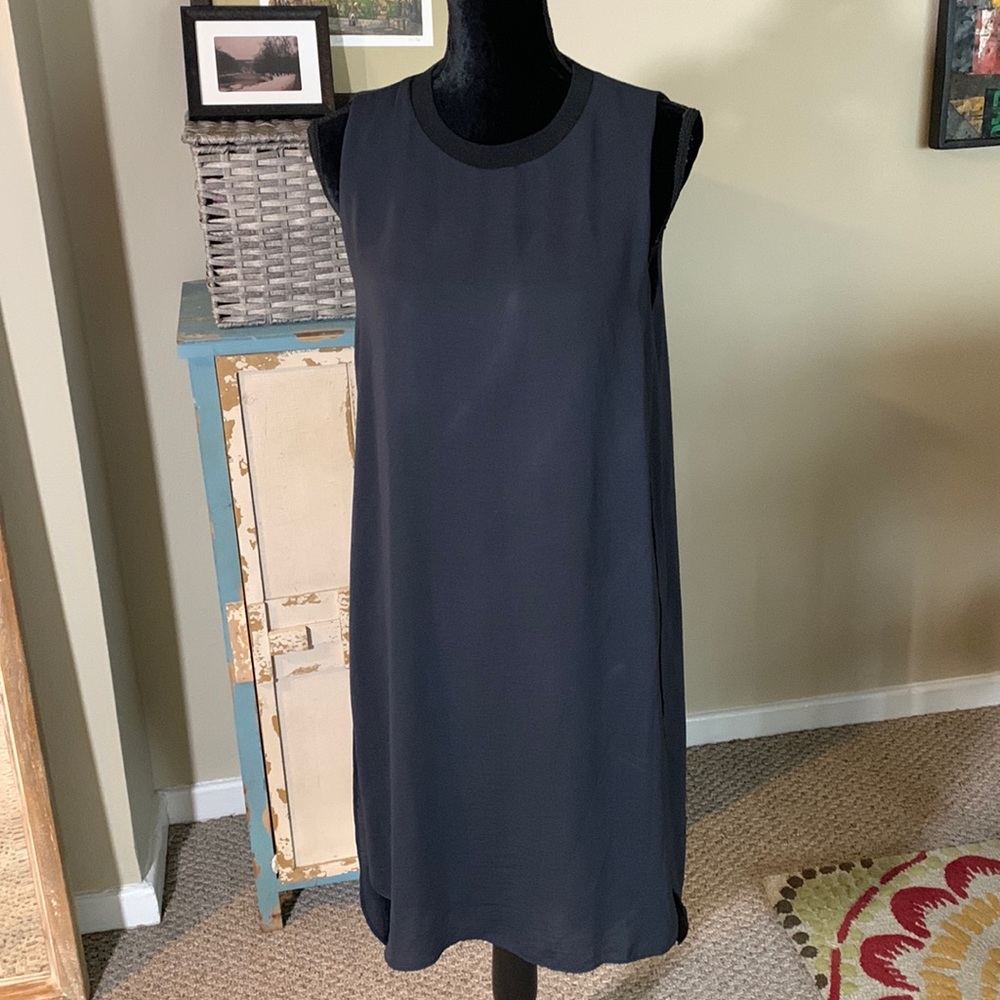 Rachel Roy Hi/Lo Dark Navy Dress. Size Large